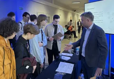 We are present today at the Zespół Szkół Łączności in Gdansk